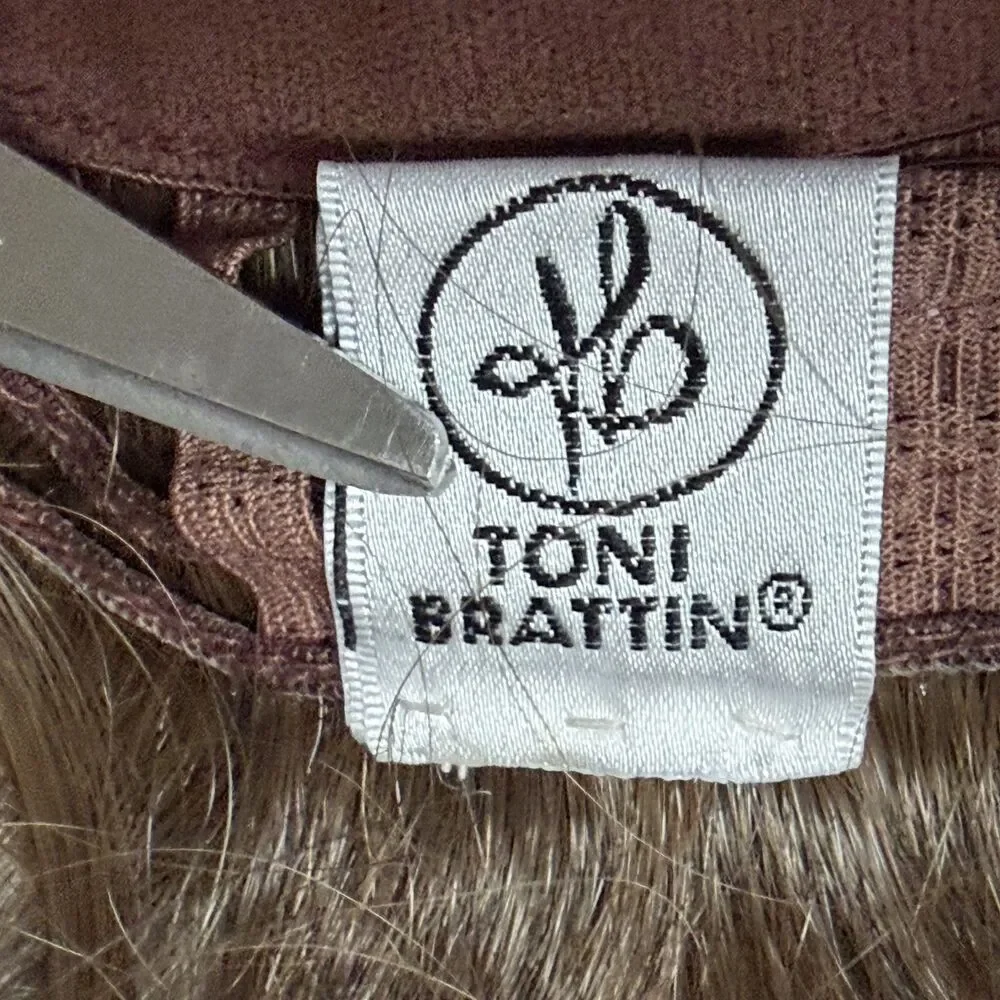 Toni Brattin Headband Fall Wavy Hairpiece Heat Friendly Light Brown Wig NWT